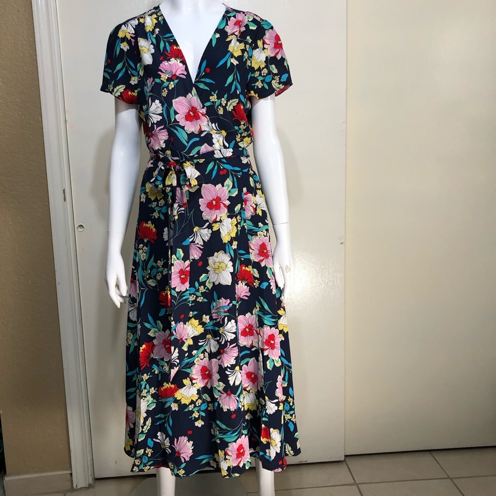 Anthropologie NWT Yumi Kim wrap silk  dress Size M